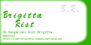 brigitta rist business card